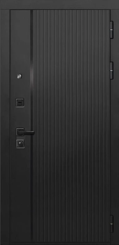 Входная дверь ДвериПРО L-45 ФЛЗ-618 черный кварц DPRO220911 внешняя сторона
